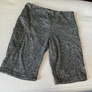 CHARCOAL GREY BIKER SHORTS